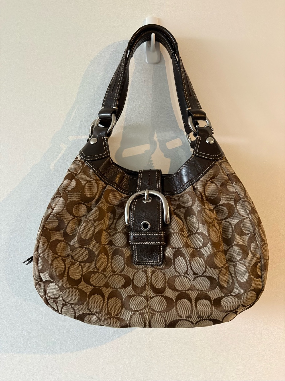 Vintage/ y2k Coach monogram hobo bag